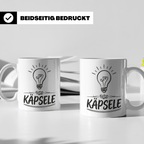 Käpsele Tasse schwäbischer Spruch für schlaue Köpfe & Genies – Weiß [farbe:weiß]