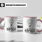 Käpsele Tasse schwäbischer Spruch für schlaue Köpfe & Genies – Rosa [farbe:rosa]
