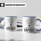 Käpsele Tasse schwäbischer Spruch für schlaue Köpfe & Genies – Blau [farbe:blau]