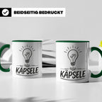 Käpsele Tasse schwäbischer Spruch für schlaue Köpfe & Genies – Grün [farbe:grün]