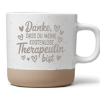 Danke dass du meine kostenlose Therapeutin bist Tasse Geschenk Beste Freundin Geburtstag Freundschaft Humor Dankeschön Frauen Kaffeetasse