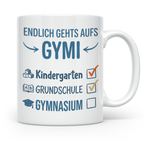 Geschenk Einschulung Gymnasium Tasse 5. Klasse Junge Mädchen – Weiß [farbe:weiß]