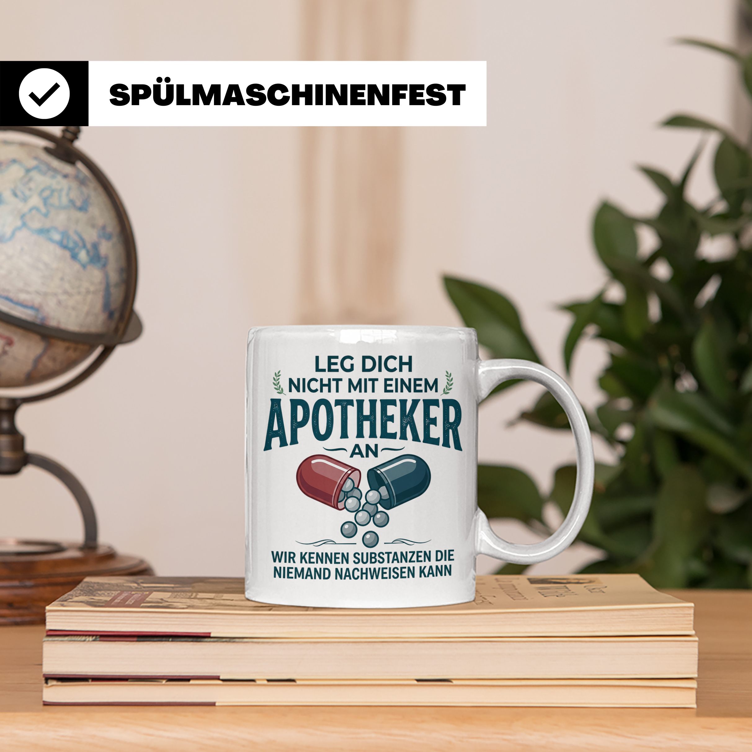 Apotheker Tasse mit Spruch Leg dich nicht an Geschenk für Ph – Weiß [farbe:weiß]