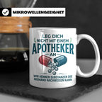 Apotheker Tasse mit Spruch Leg dich nicht an Geschenk für Ph – Weiß [farbe:weiß]