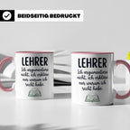 Lehrer Tasse mit Spruch Ich erkläre nur warum ich recht habe – Rosa [farbe:rosa]