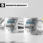Angler Tasse Leck mich Dorsch am Barsch, lustiger Spruch für – Weiß [farbe:weiß]