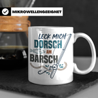 Angler Tasse Leck mich Dorsch am Barsch, lustiger Spruch für – Weiß [farbe:weiß]