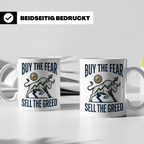 Börsen Tasse Buy The Fear Sell The Greed Bull Market Motiv f – Weiß [farbe:weiß]