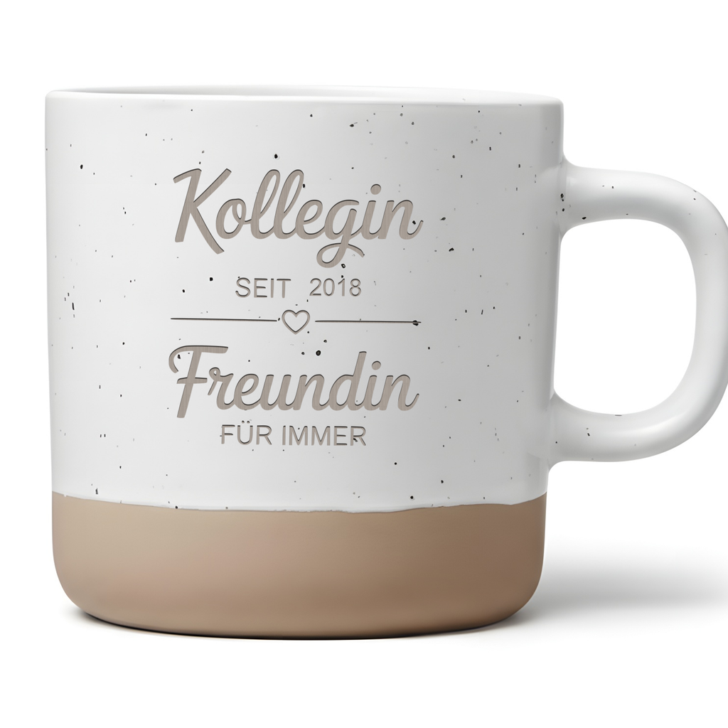 Personalisierte Beste Freundin für immer Tasse Geschenk Abschied Kollegin  Geburtstag Büro Freundschaft Dankeschön Kaffeetasse Name