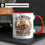 Biker Tasse Ich werde nicht älter Gang hoch | Motorrad Chopp – Rot [farbe:rot]