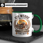 Biker Tasse Ich werde nicht älter Gang hoch | Motorrad Chopp – Grün [farbe:grün]