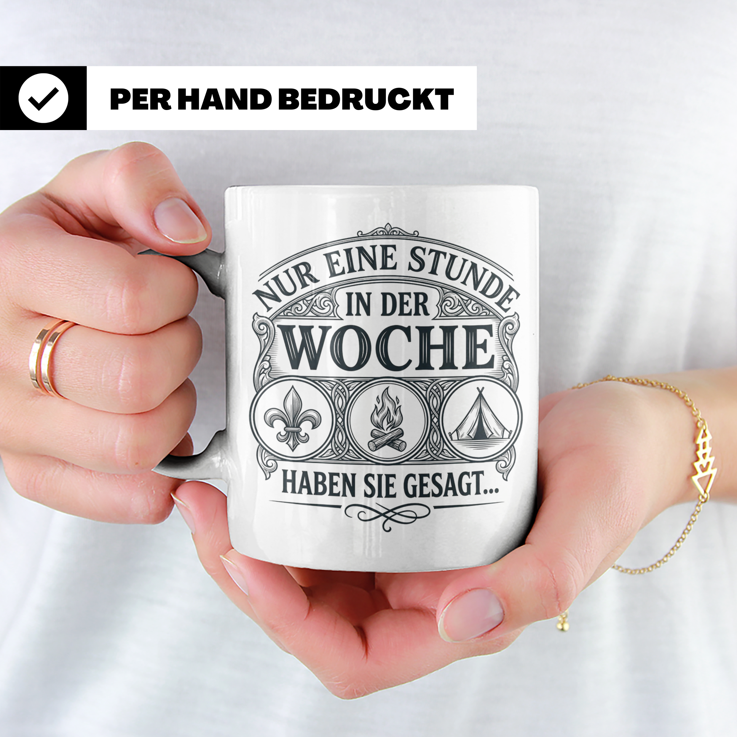 Pfadfinder Tasse Nur eine Stunde in der Woche | Geschenk für – Weiß [farbe:weiß]