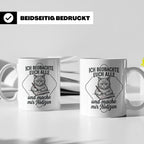 Katze Tasse mit Spruch Ich beobachte euch alle | Lustige Kaf – Weiß [farbe:weiß]