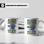 Elektriker Tasse mit Spruch "Guten Elektriker erkennt man da – Weiß [farbe:weiß]