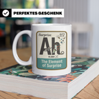 Periodensystem Tasse mit Element der Überraschung Spruch. Lu – Weiß [farbe:weiß]