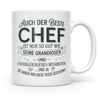 Bester Chef Tasse Geschenk von Mitarbeitern, Spruchtasse für – Weiß [farbe:weiß]