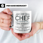 Bester Chef Tasse Geschenk von Mitarbeitern, Spruchtasse für – Weiß [farbe:weiß]