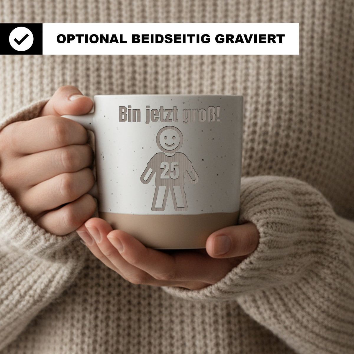 25 Geburtstag Tasse Bin jetzt groß - Lustiges Geschenk fuer Männer zum – Bild 2