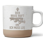 Traktor Tasse Der Mais ruft - Lustiges Geschenk fuer Landwirt & Bauer  – Bild 1
