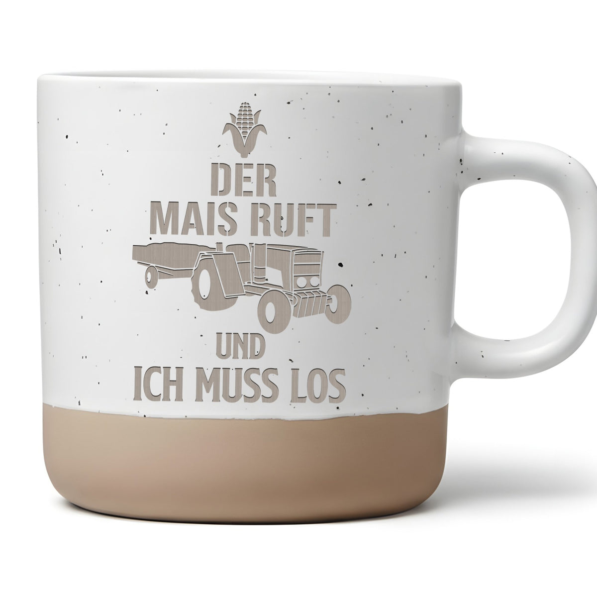 Traktor Tasse Der Mais ruft - Lustiges Geschenk fuer Landwirt & Bauer  – Bild 1