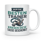 Trainer Tasse Geschenk für besten Coach der Welt Spruch Dank – Weiß [farbe:weiß]