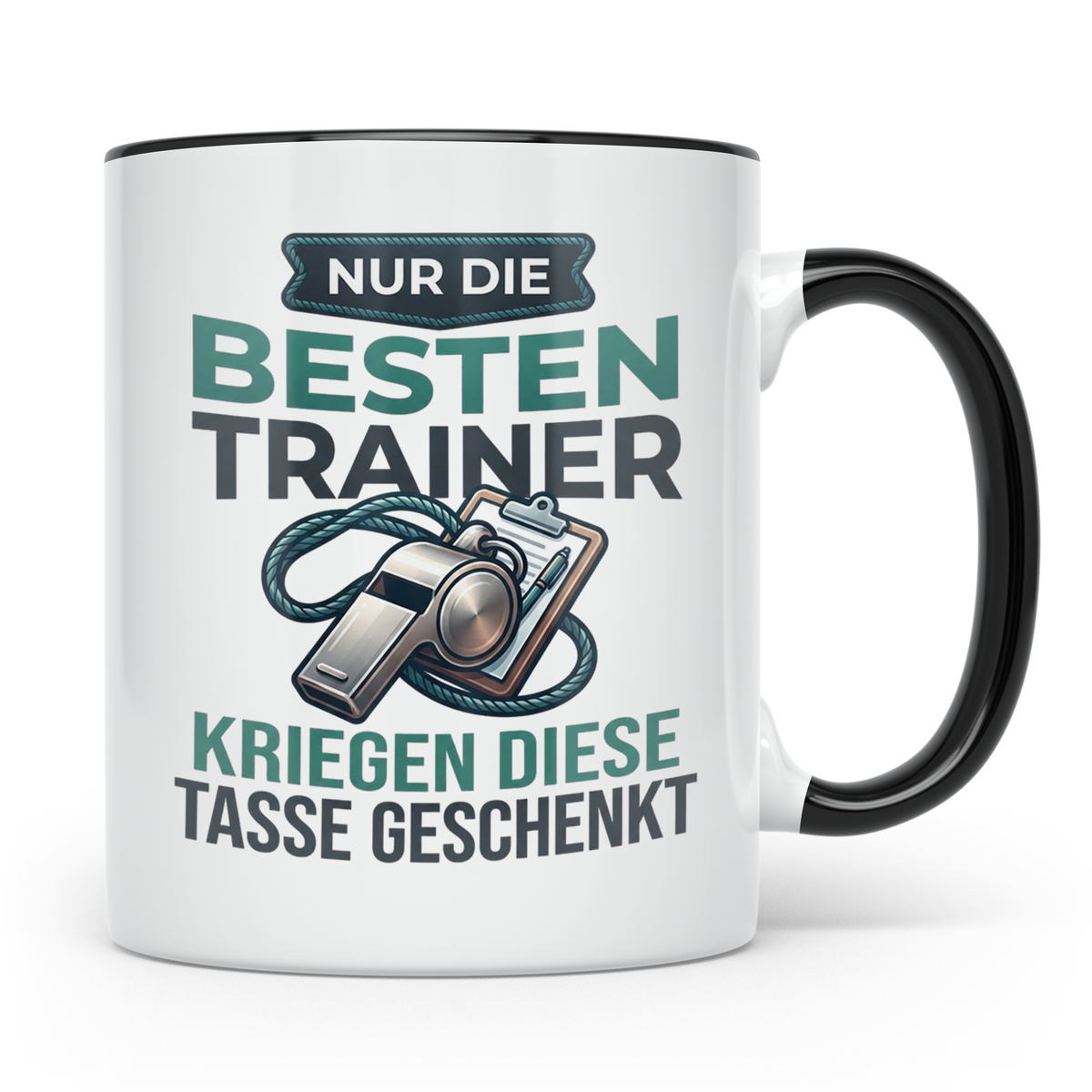 Trainer Tasse Geschenk für besten Coach der Welt Spruch Dank – Schwarz [farbe:schwarz]