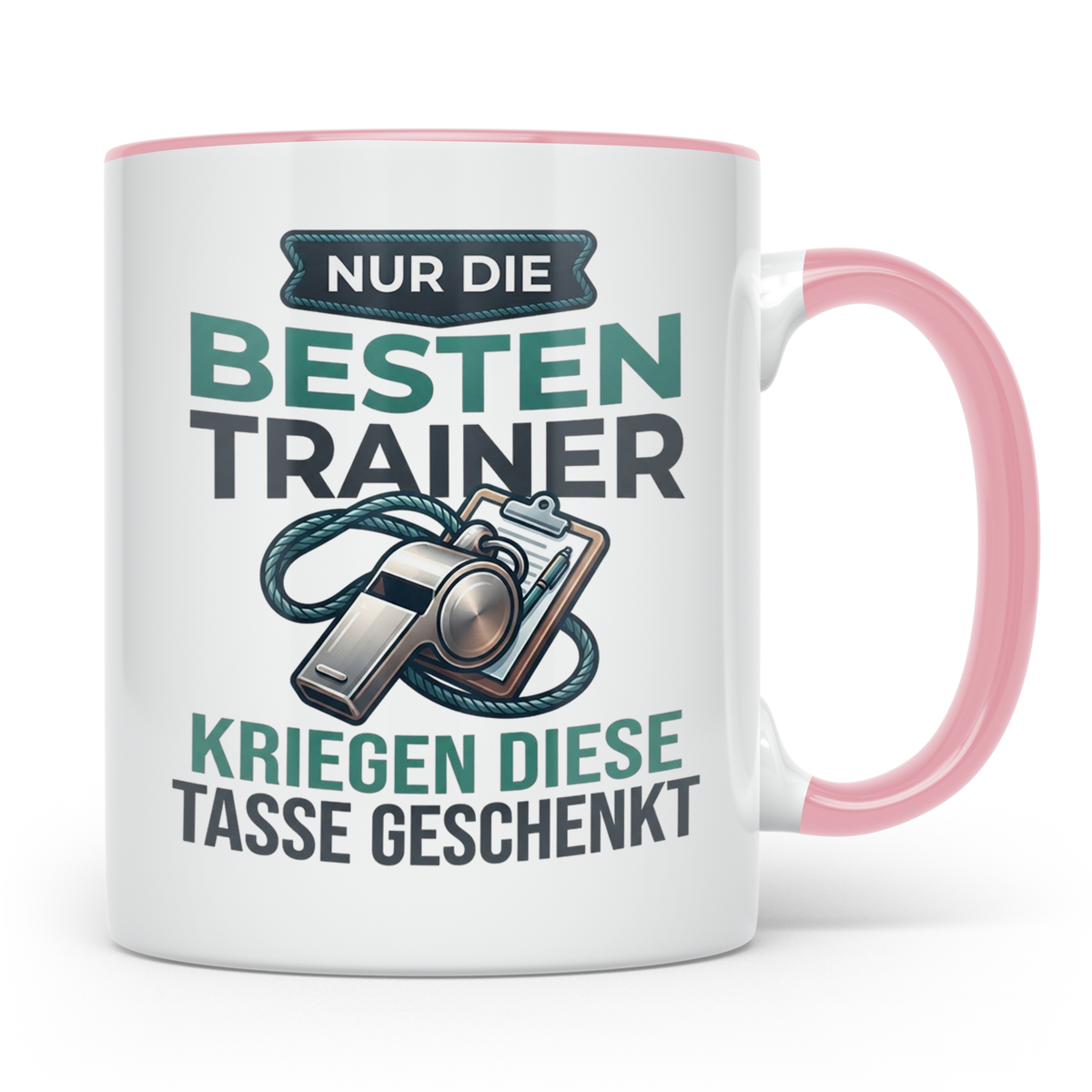 Trainer Tasse Geschenk für besten Coach der Welt Spruch Dank – Rosa [farbe:rosa]