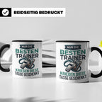 Trainer Tasse Geschenk für besten Coach der Welt Spruch Dank – Schwarz [farbe:schwarz]
