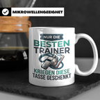 Trainer Tasse Geschenk für besten Coach der Welt Spruch Dank – Weiß [farbe:weiß]