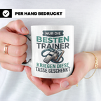 Trainer Tasse Geschenk für besten Coach der Welt Spruch Dank – Weiß [farbe:weiß]