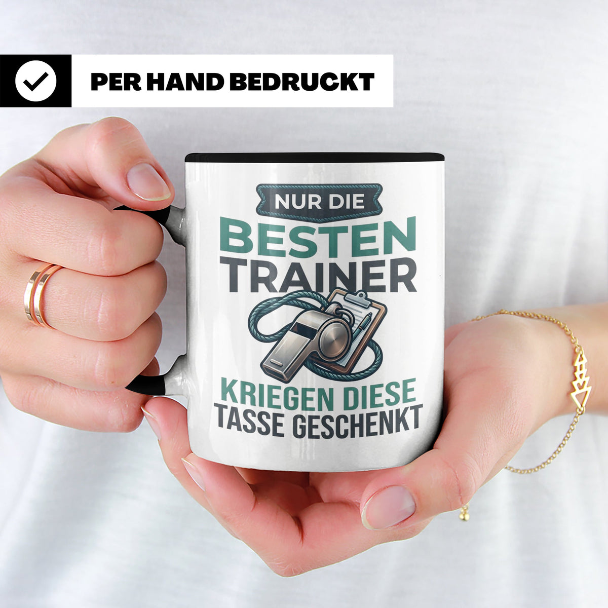 Trainer Tasse Geschenk für besten Coach der Welt Spruch Dank – Schwarz [farbe:schwarz]