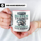 Trainer Tasse Geschenk für besten Coach der Welt Spruch Dank – Rosa [farbe:rosa]