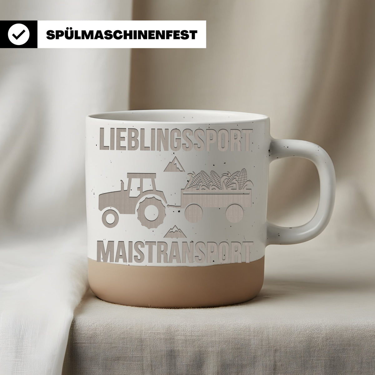 Traktor Tasse Lieblingssport Maistransport - Lustiges Geschenk fuer La – Bild 3