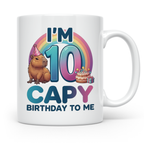 Capybara Tasse 10. Geburtstag I'm 10 Kindertasse für Mädchen – Weiß [farbe:weiß]