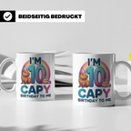 Capybara Tasse 10. Geburtstag I'm 10 Kindertasse für Mädchen – Weiß [farbe:weiß]