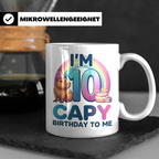 Capybara Tasse 10. Geburtstag I'm 10 Kindertasse für Mädchen – Weiß [farbe:weiß]