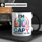 Capybara Tasse 10. Geburtstag I'm 10 Kindertasse für Mädchen – Schwarz [farbe:schwarz]