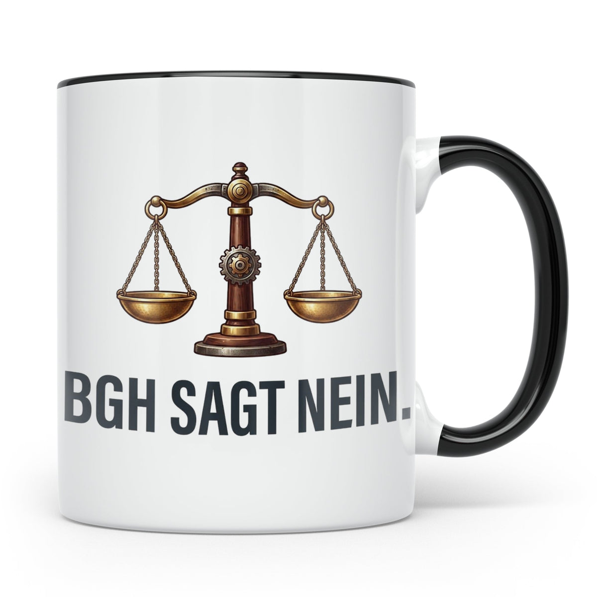 BGH Sagt Nein Tasse für Juristen & Anwälte | Lustiger Jura S – Schwarz [farbe:schwarz]
