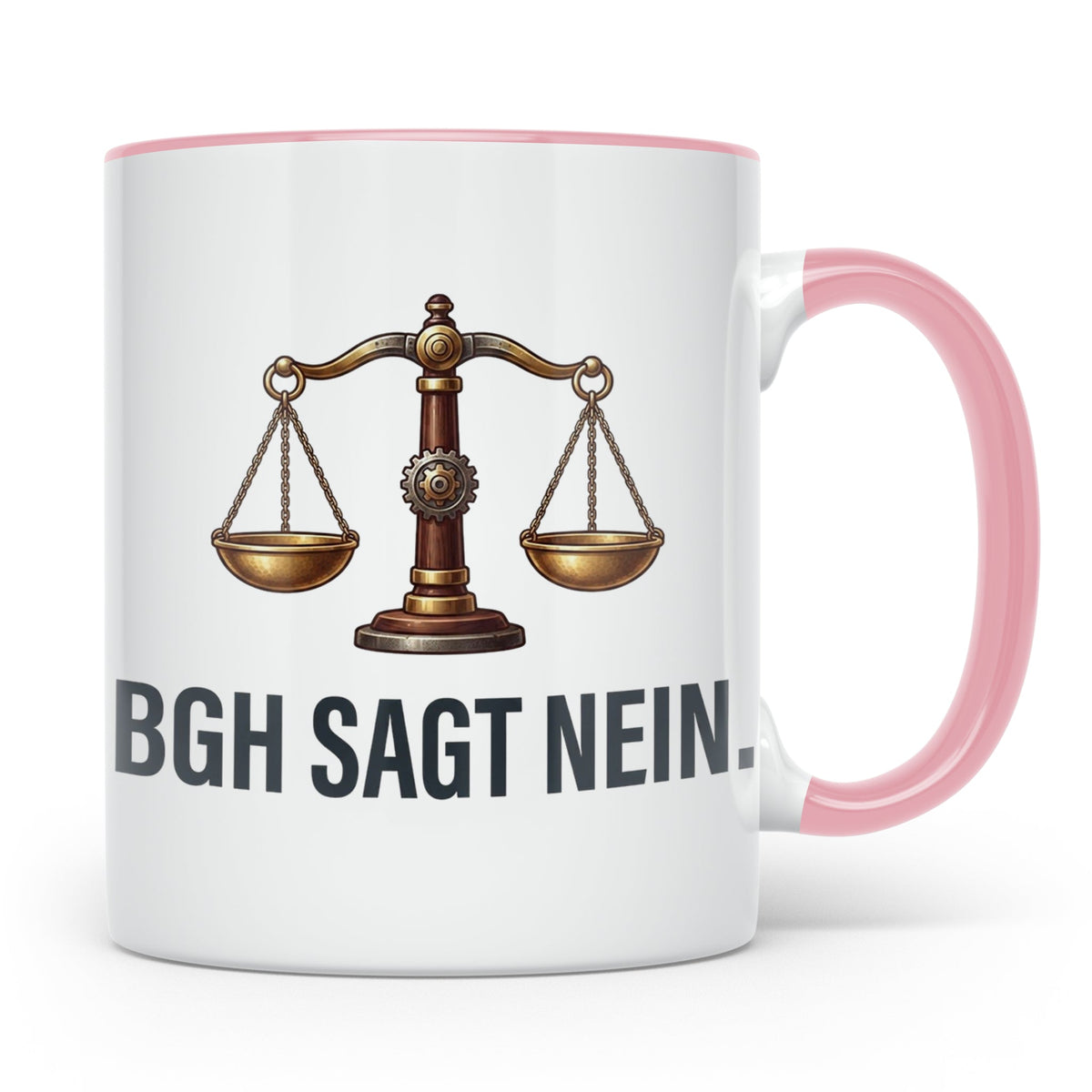 BGH Sagt Nein Tasse für Juristen & Anwälte | Lustiger Jura S – Rosa [farbe:rosa]