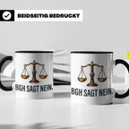 BGH Sagt Nein Tasse für Juristen & Anwälte | Lustiger Jura S – Schwarz [farbe:schwarz]