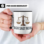 BGH Sagt Nein Tasse für Juristen & Anwälte | Lustiger Jura S – Schwarz [farbe:schwarz]