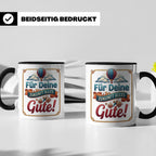 Für Deine Zukunft Alles Gute Tasse, Abschiedsgeschenk Kolleg – Schwarz [farbe:schwarz]