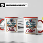 Für Deine Zukunft Alles Gute Tasse, Abschiedsgeschenk Kolleg – Rot [farbe:rot]