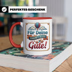 Für Deine Zukunft Alles Gute Tasse, Abschiedsgeschenk Kolleg – Rot [farbe:rot]