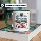 Für Deine Zukunft Alles Gute Tasse, Abschiedsgeschenk Kolleg – Grün [farbe:grün]