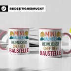 Mini Bauherr Tasse Heimlicher Chef der Baustelle Geschenk fü – Rosa [farbe:rosa]