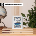 Kreuzfahrt Tasse mit Spruch Leben ohne Kreuzfahrt sinnlos, G – Weiß [farbe:weiß]