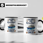 Kreuzfahrt Tasse mit Spruch Leben ohne Kreuzfahrt sinnlos, G – Schwarz [farbe:schwarz]