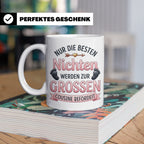 Große Cousine Tasse für Nichte | Beförderung zur Cousine | G – Weiß [farbe:weiß]