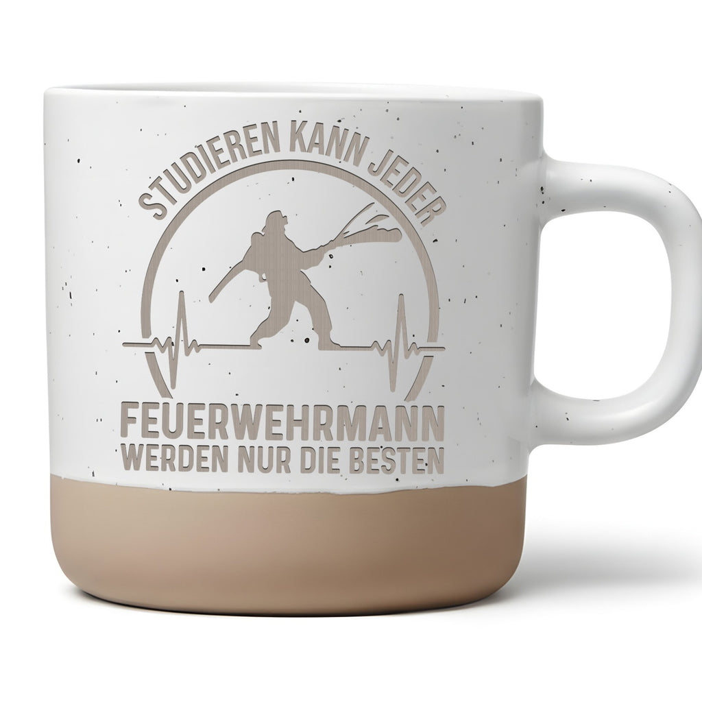 Feuerwehr Tasse Studieren Kann Jeder - Lustiges Geschenk fuer Feuerweh – Bild 1